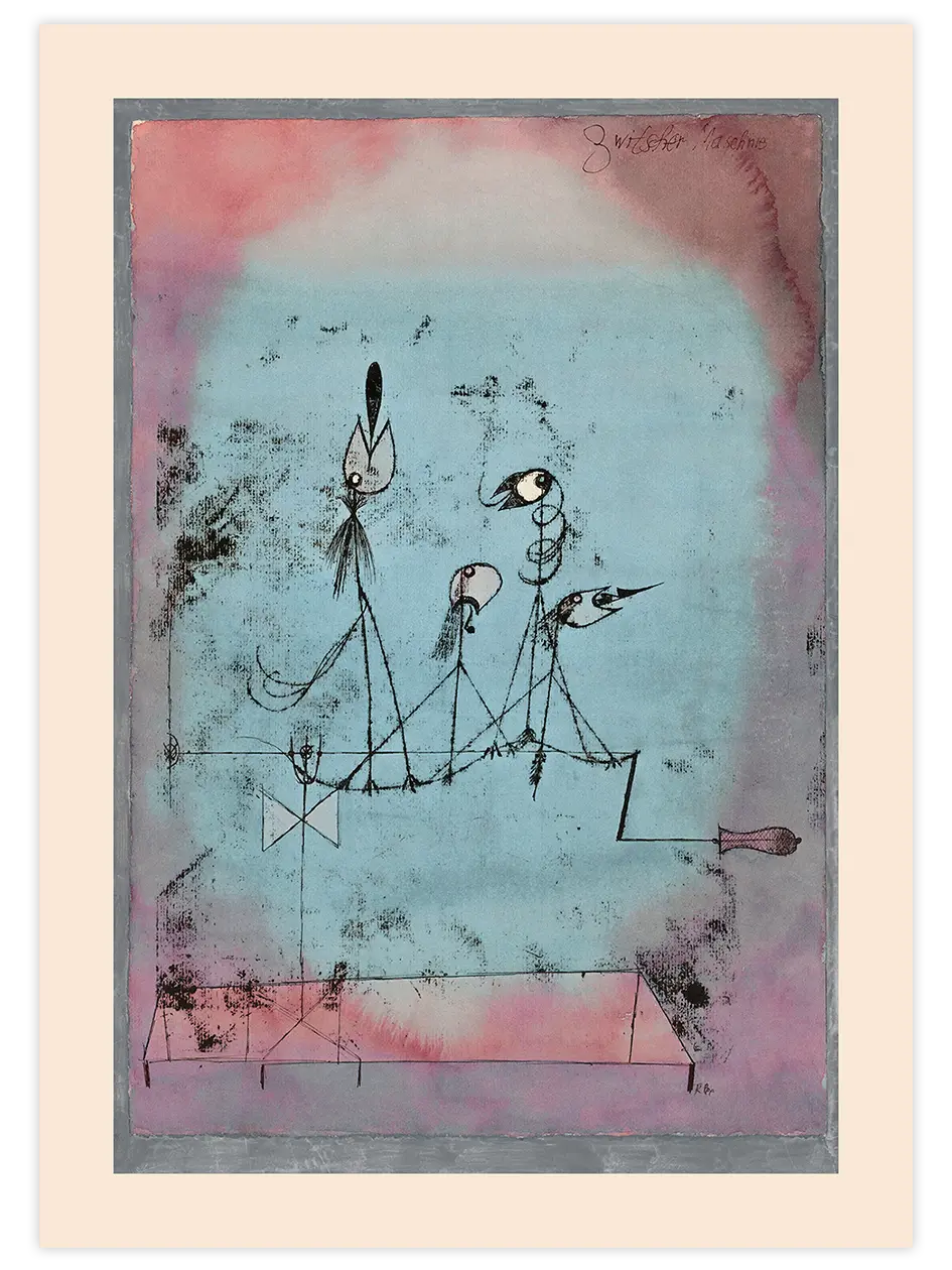 Paul Klee Twittering Machine - Art Print