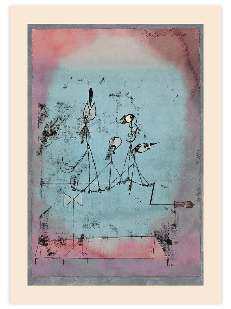 Paul Klee Twittering Machine - Art Print Ünlü Ressamlar Poster