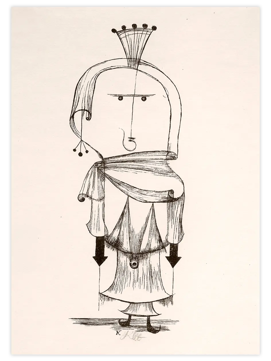 Witch with a Comb - Art Print