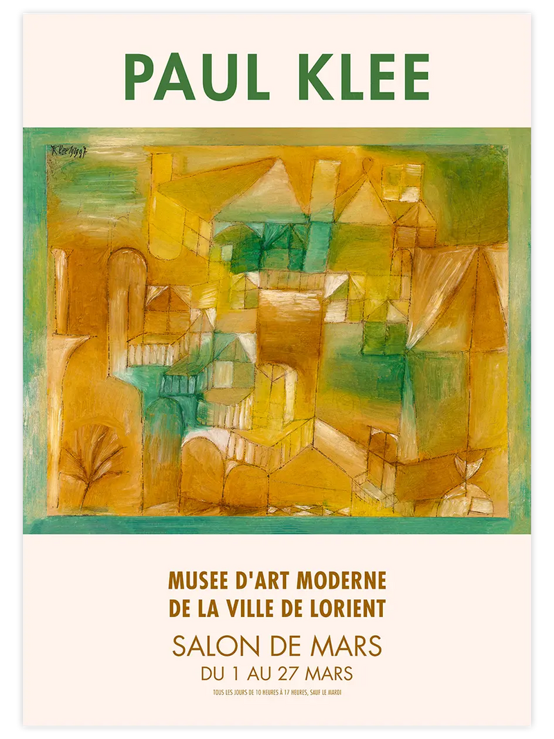 Paul Klee Afiş N16 - Art Print Ünlü Ressamlar Poster