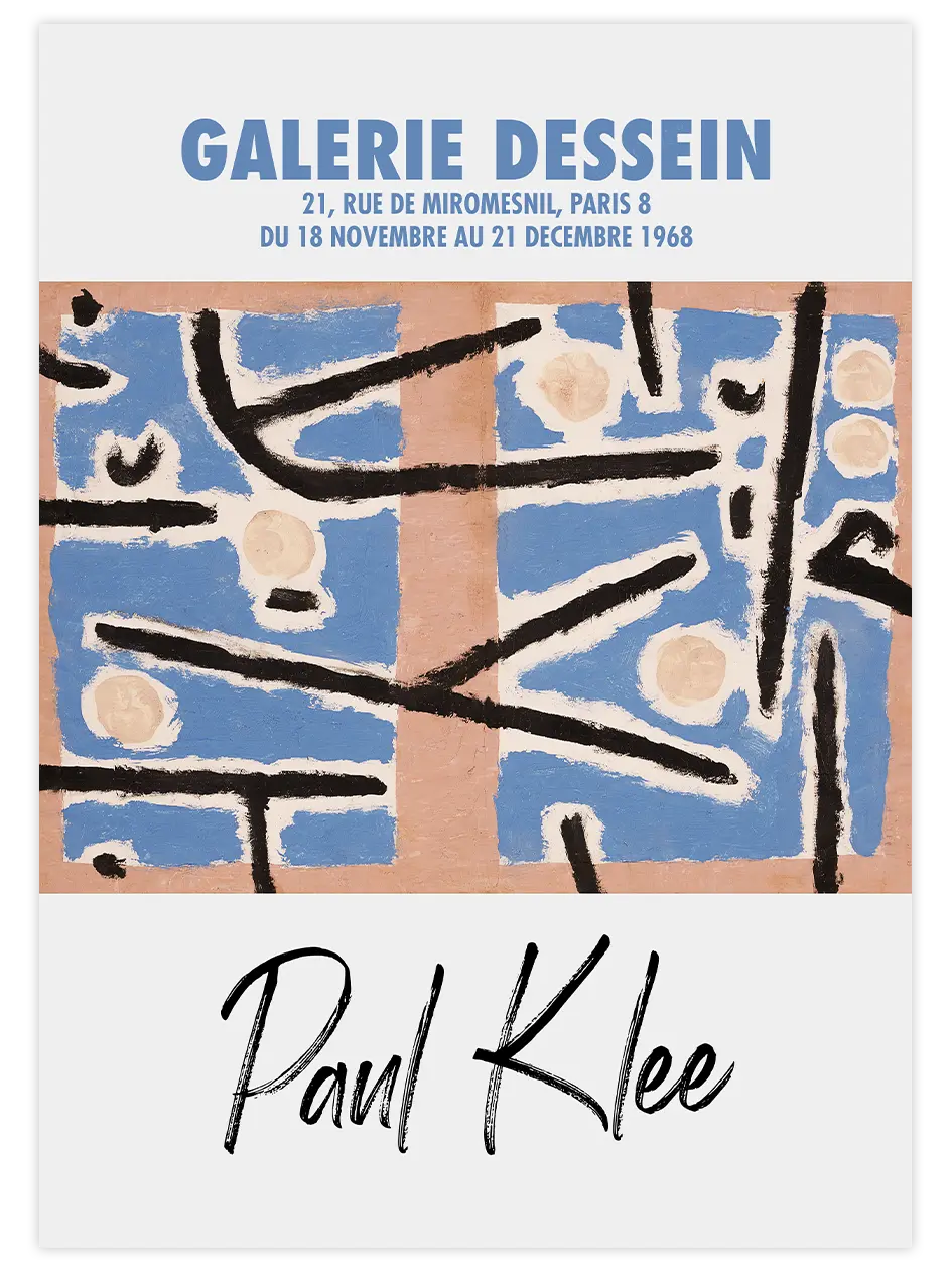 Paul Klee Afiş N6 - Art Print Ünlü Ressamlar Poster