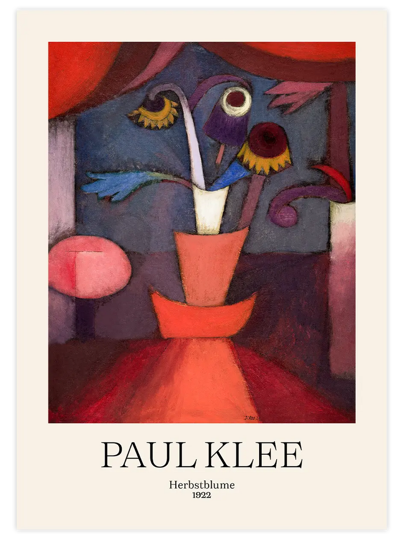 Paul Klee Autumn Flower - Art Print Ünlü Ressamlar Poster