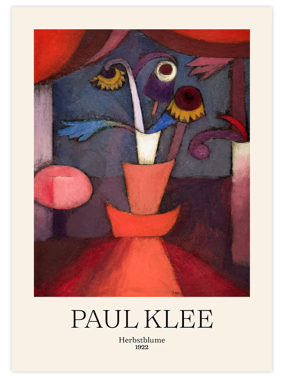 Paul Klee Autumn Flower - Art Print Ürün ana görseli
