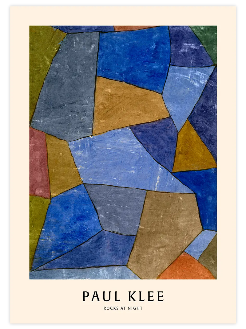 Paul Klee Rocks at Night - Art Print Ünlü Ressamlar Poster