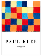 Paul Klee Colour Table Qu1 - Art Print