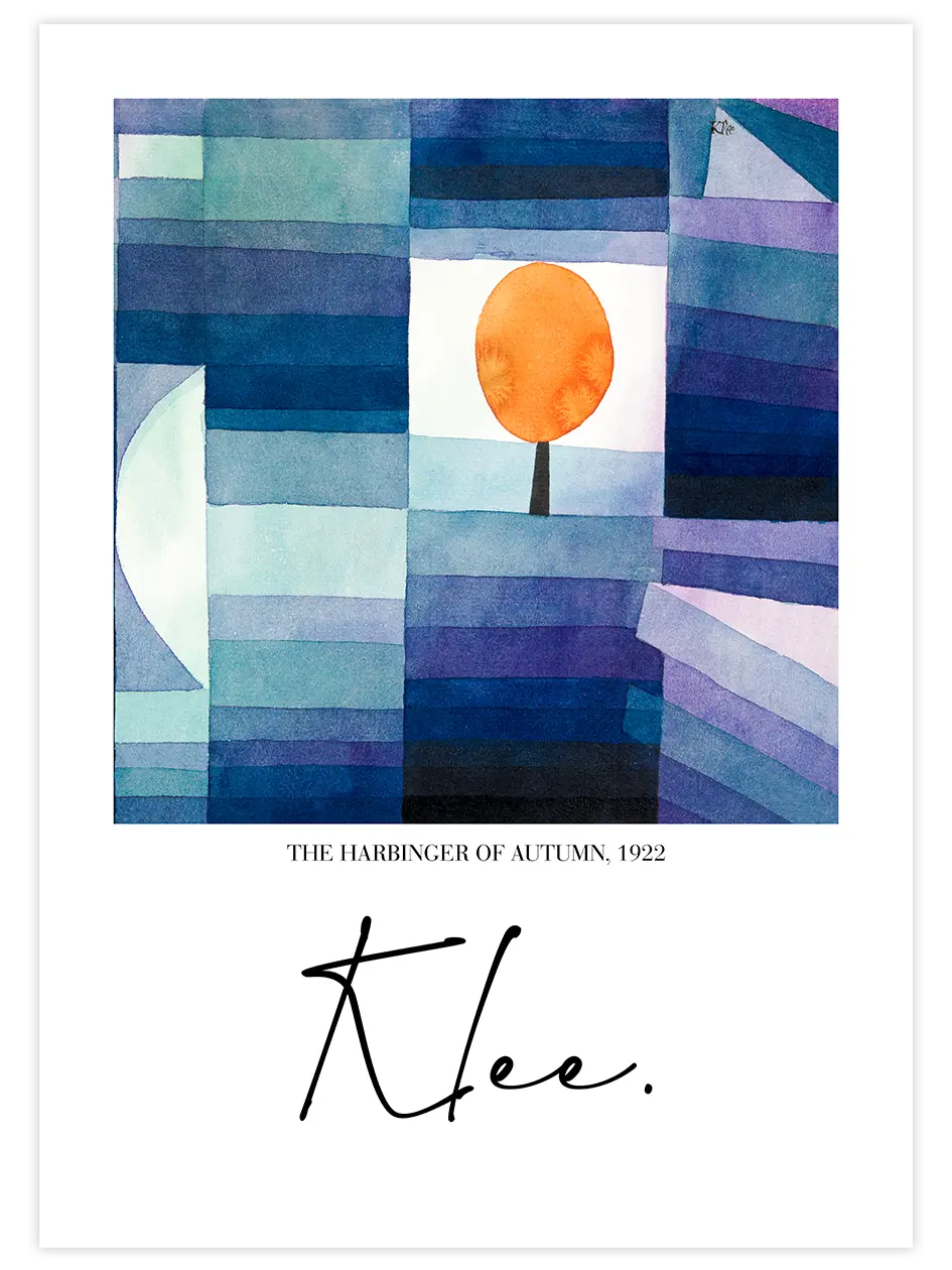 Klee The Harbinger Of Autumn - Art Print Ünlü Ressamlar Poster