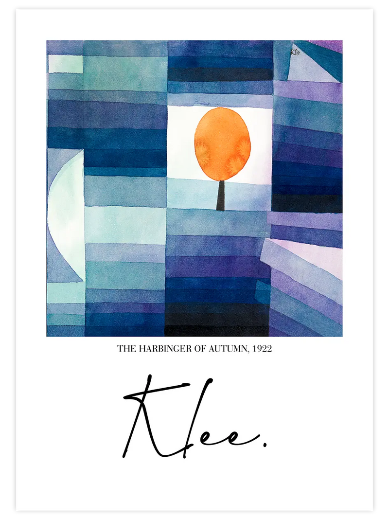 Klee The Harbinger Of Autumn - Art Print Ünlü Ressamlar Poster