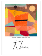 Klee Joyful Mountain Landscape - Art Print