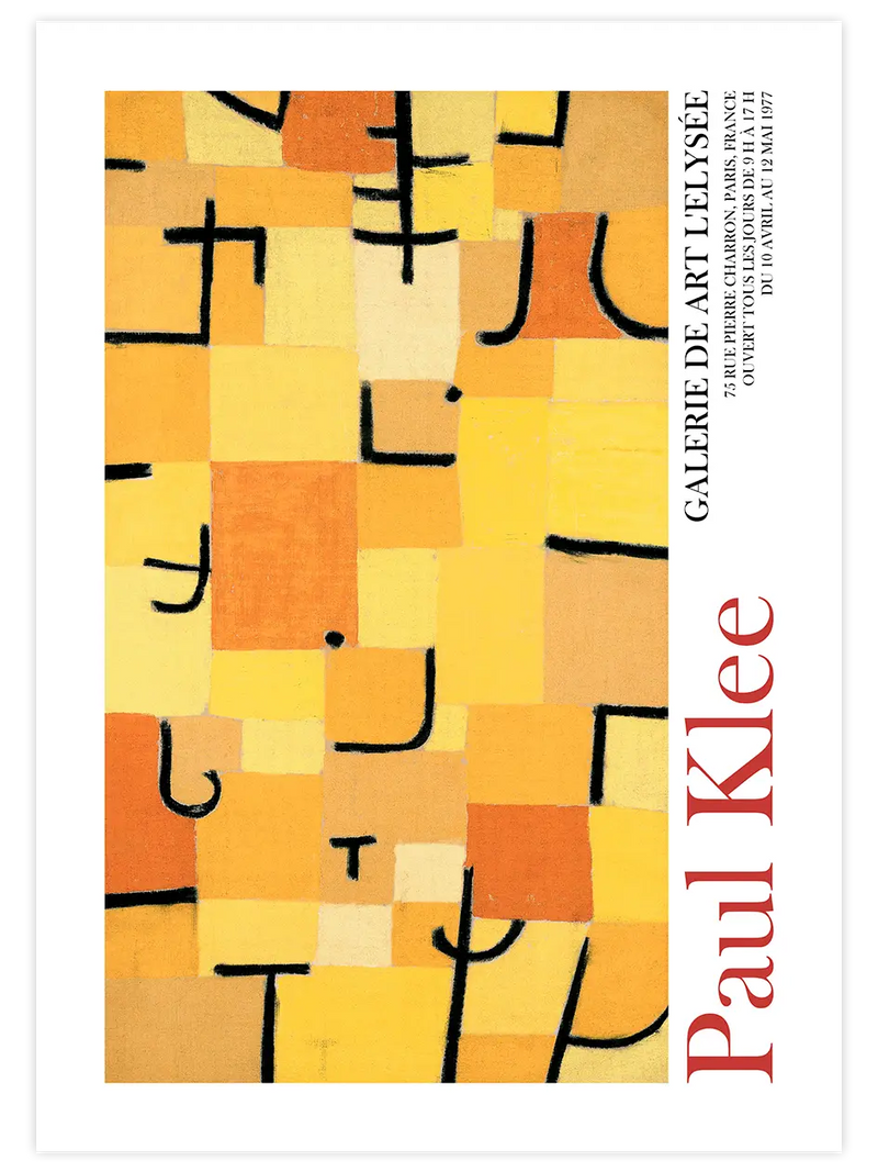 Paul Klee Afiş N7 - Art Print Ünlü Ressamlar Poster