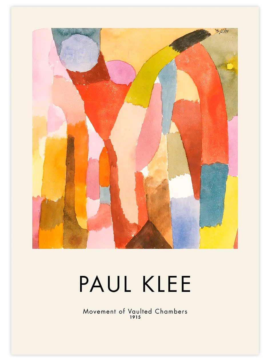 Klee Movement Of Vaulted Chambers - Art Print Ünlü Ressamlar Poster