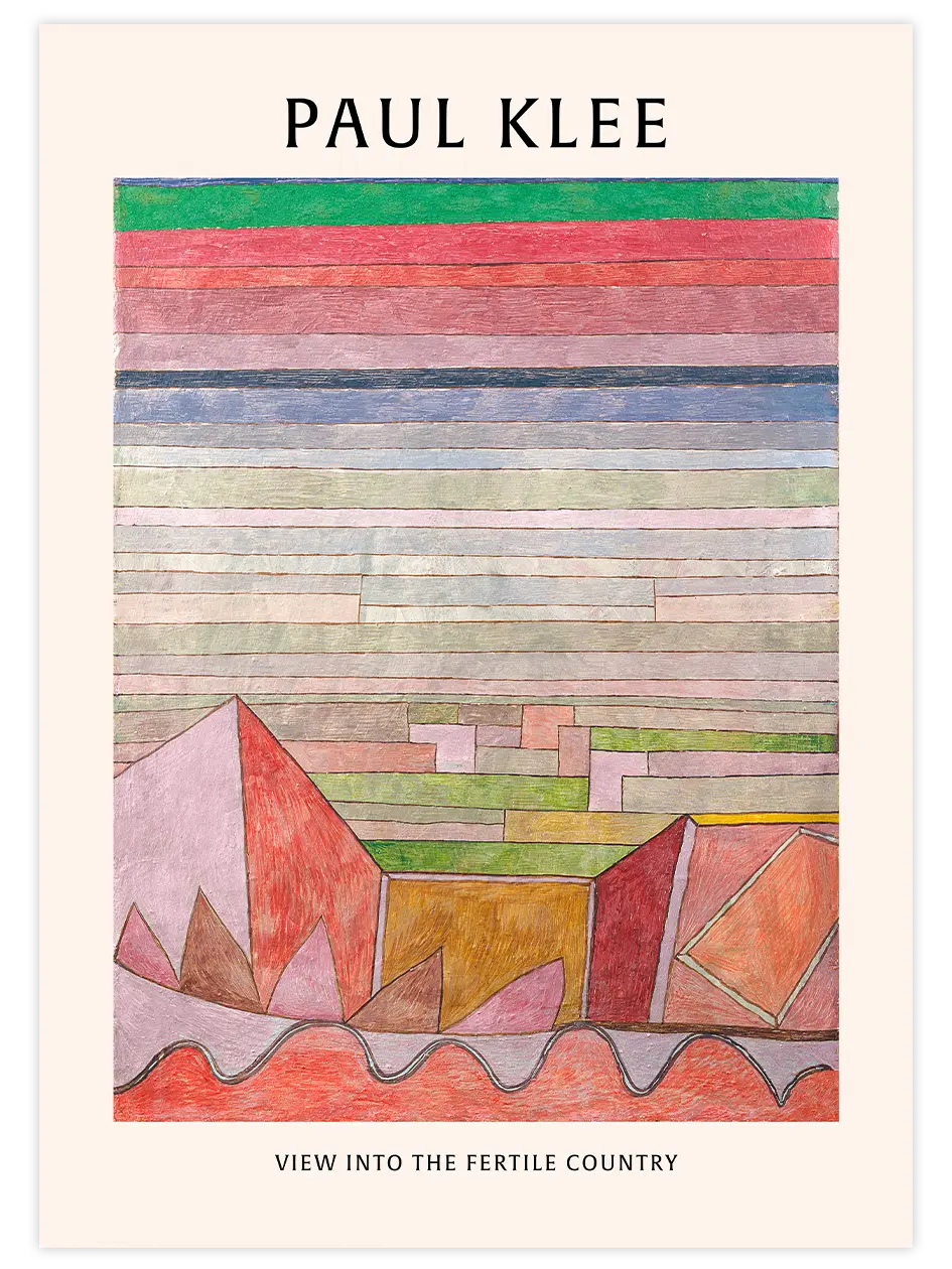 Klee View into the Fertile Country - Art Print Ünlü Ressamlar Poster