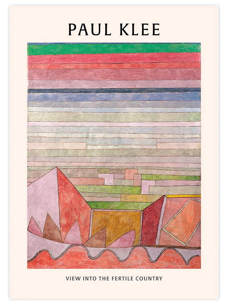 Klee View into the Fertile Country - Art Print Ünlü Ressamlar Poster