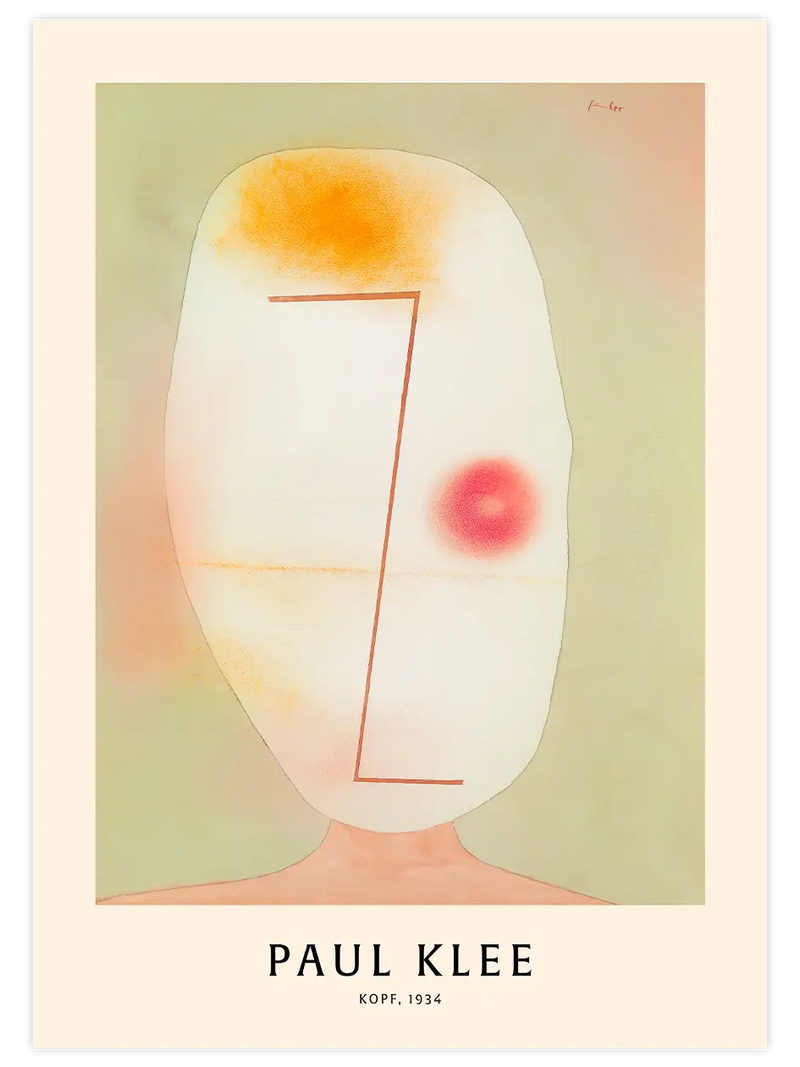 Paul Klee Head - Art Print Ünlü Ressamlar Poster