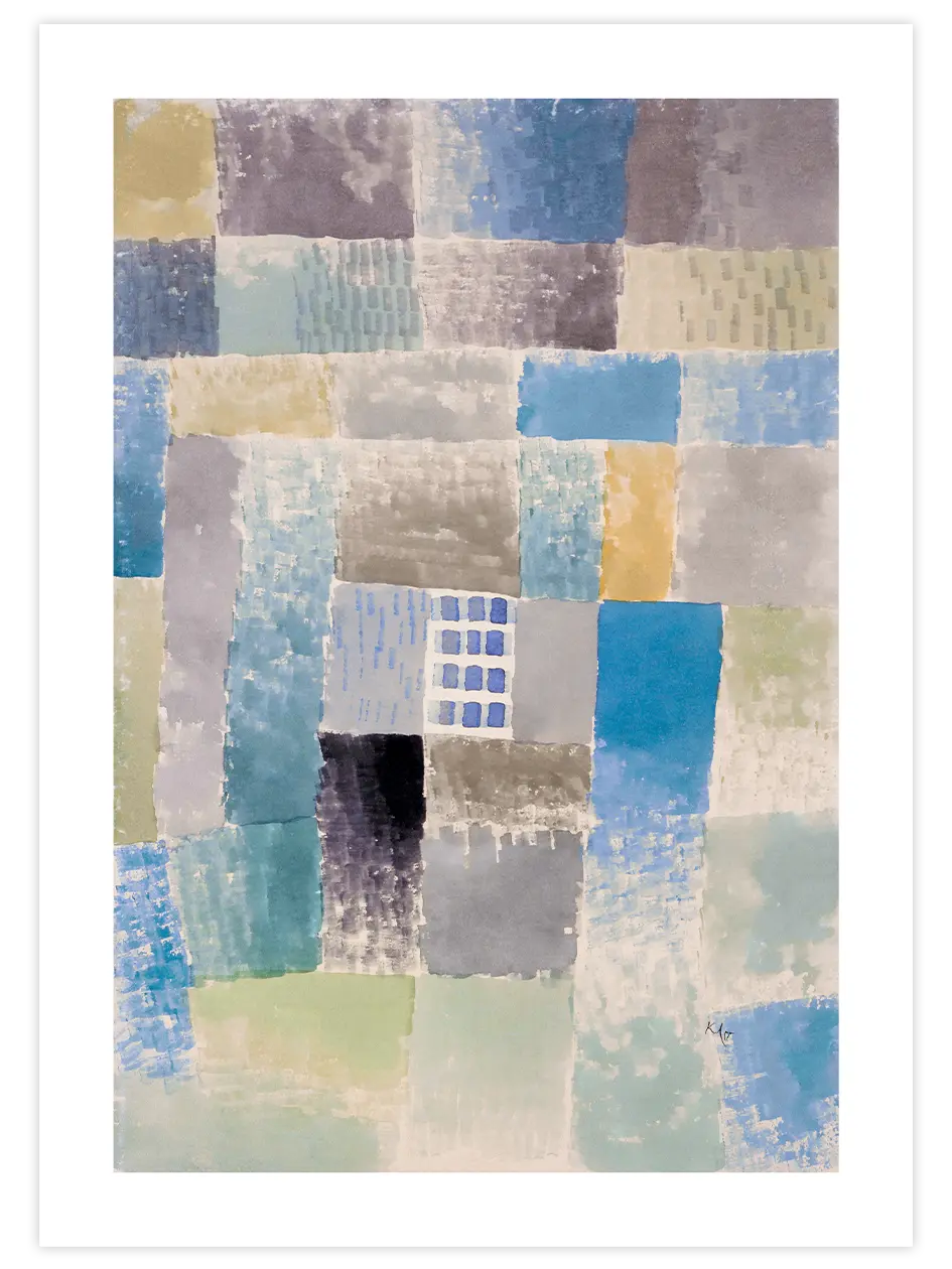 Klee First House of a Settlement - Art Print