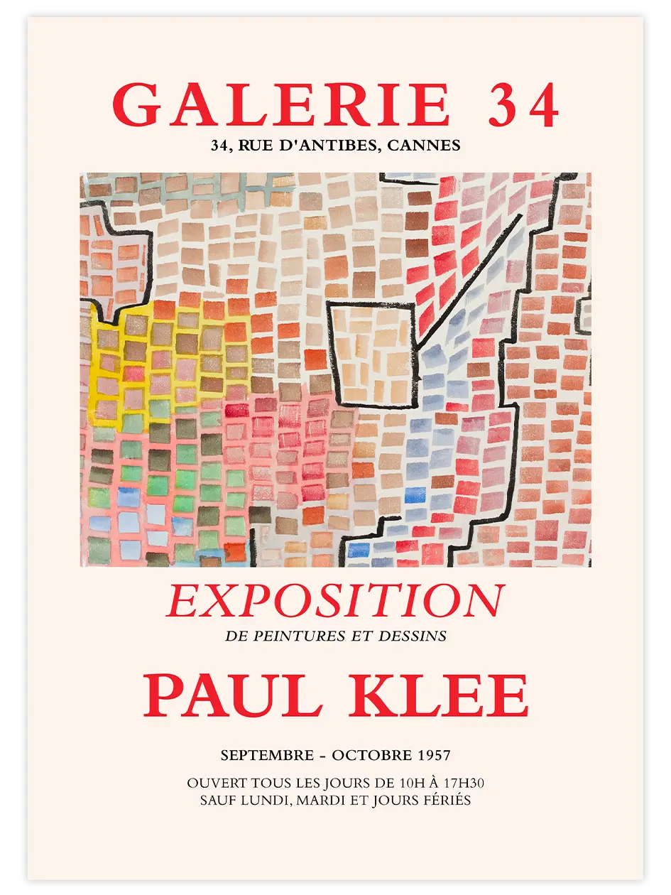 Paul Klee Afiş N12 - Art Print Ünlü Ressamlar Poster