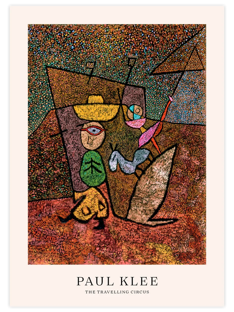 Klee The Travelling Circus - Art Print Ünlü Ressamlar Poster