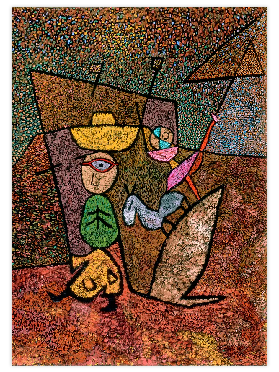 Klee Gezici Sirk - Art Print Ünlü Ressamlar Poster