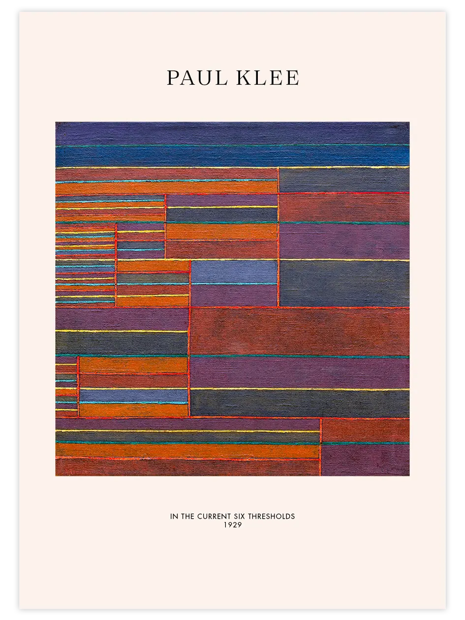 Klee In the Current Six Thresholds - Art Print Ünlü Ressamlar Poster
