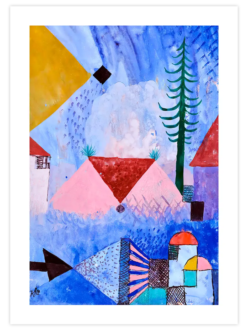 Klee With Slender Fir Tree - Art Print Ürün ana görseli