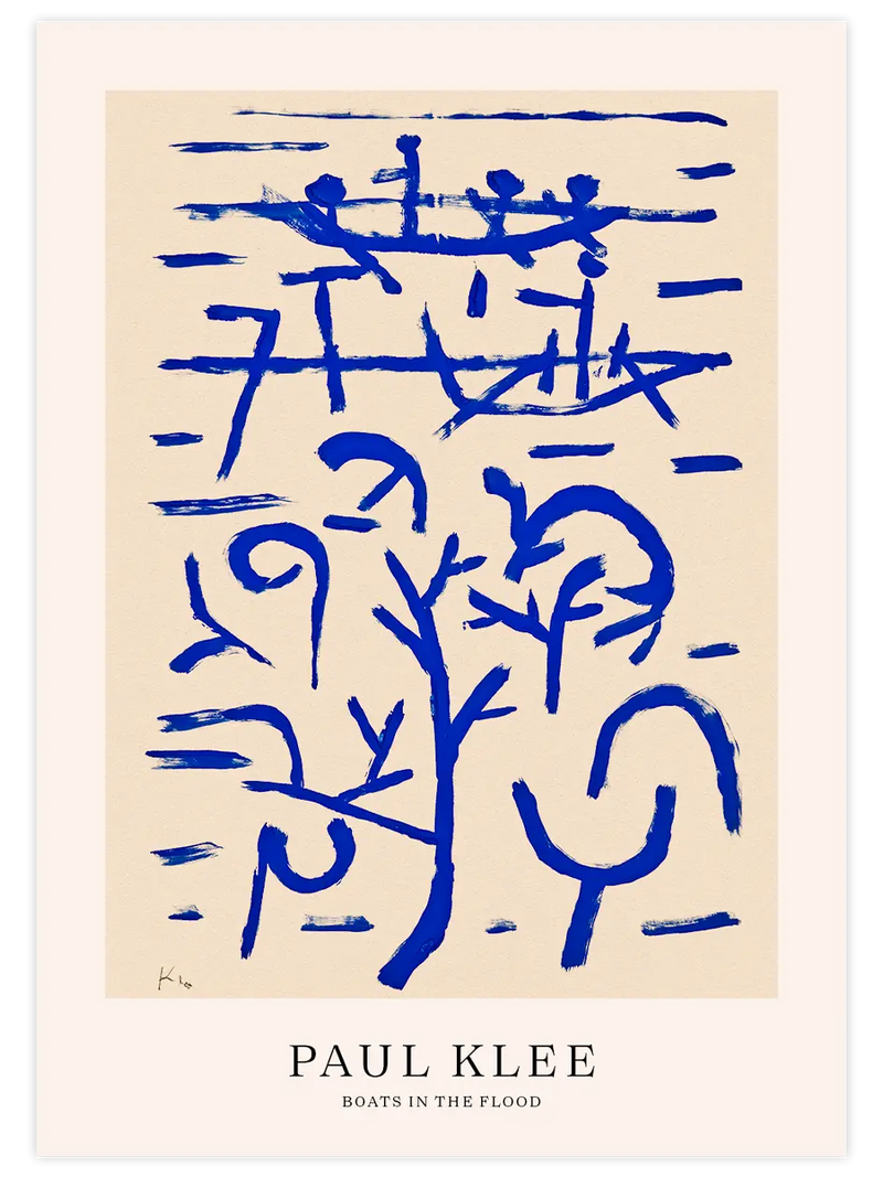 Klee Boats in the Flood - Art Print Ünlü Ressamlar Poster