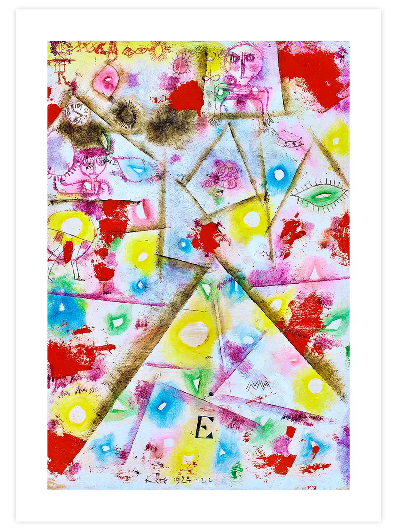 Klee Gedenkblatt E - Art Print Ünlü Ressamlar Poster