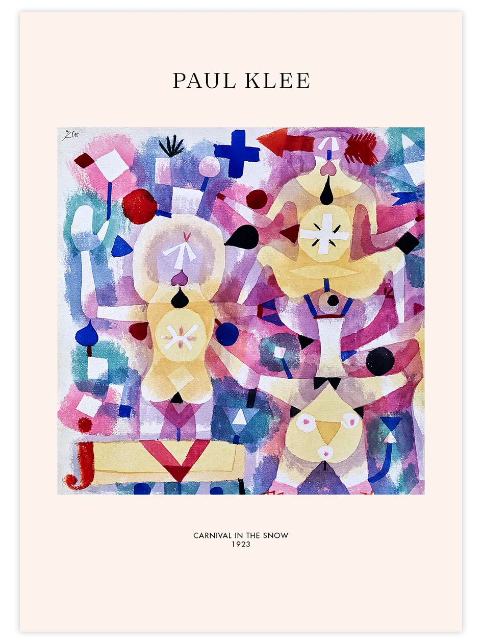 Klee Carnival in the Snow - Art Print Ünlü Ressamlar Poster