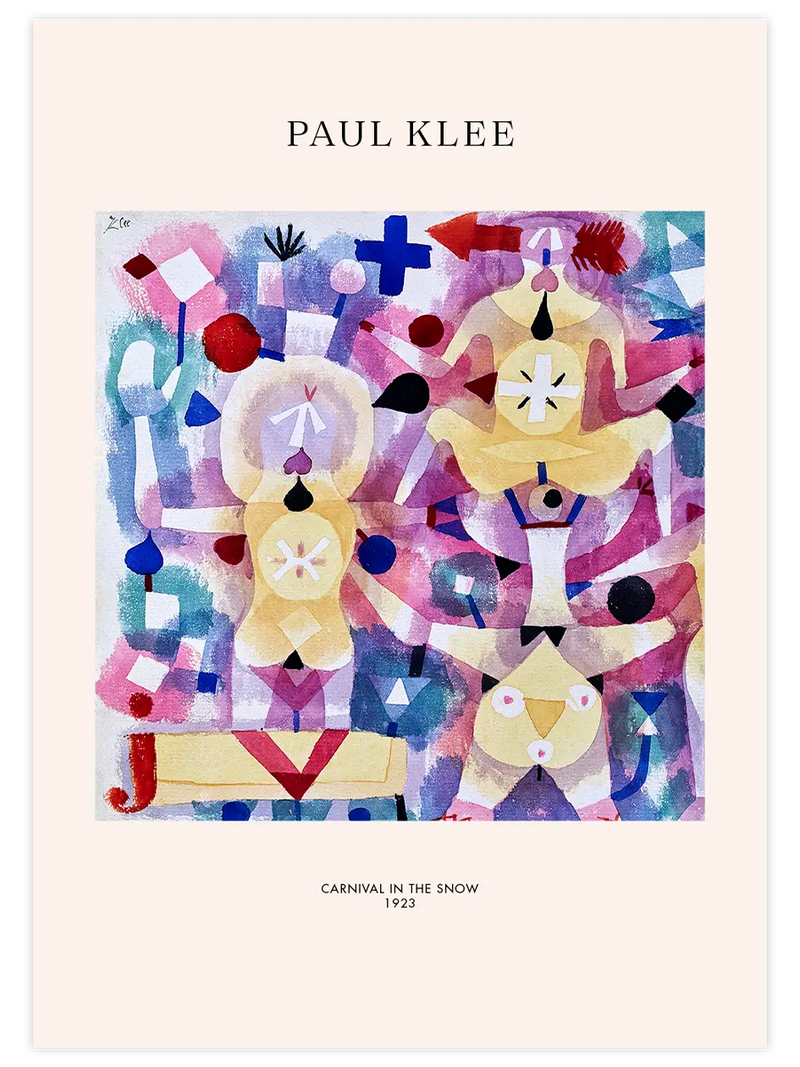 Klee Carnival in the Snow - Art Print Ünlü Ressamlar Poster