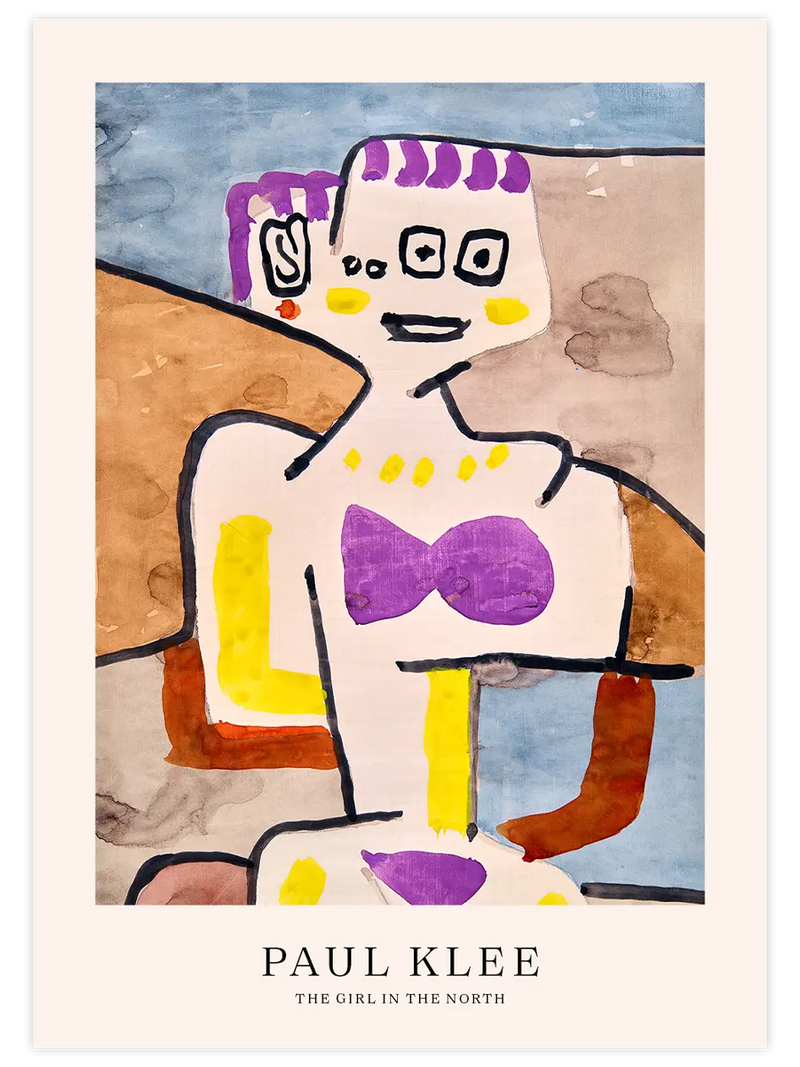 Klee The Girl in the North - Art Print Ünlü Ressamlar Poster