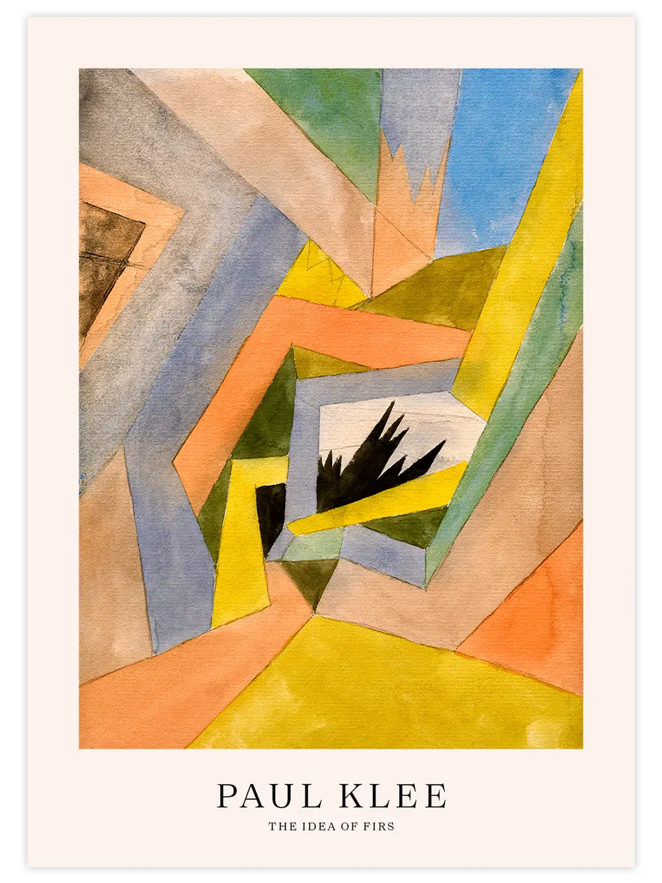 Klee The Idea of Firs - Art Print Ünlü Ressamlar Poster