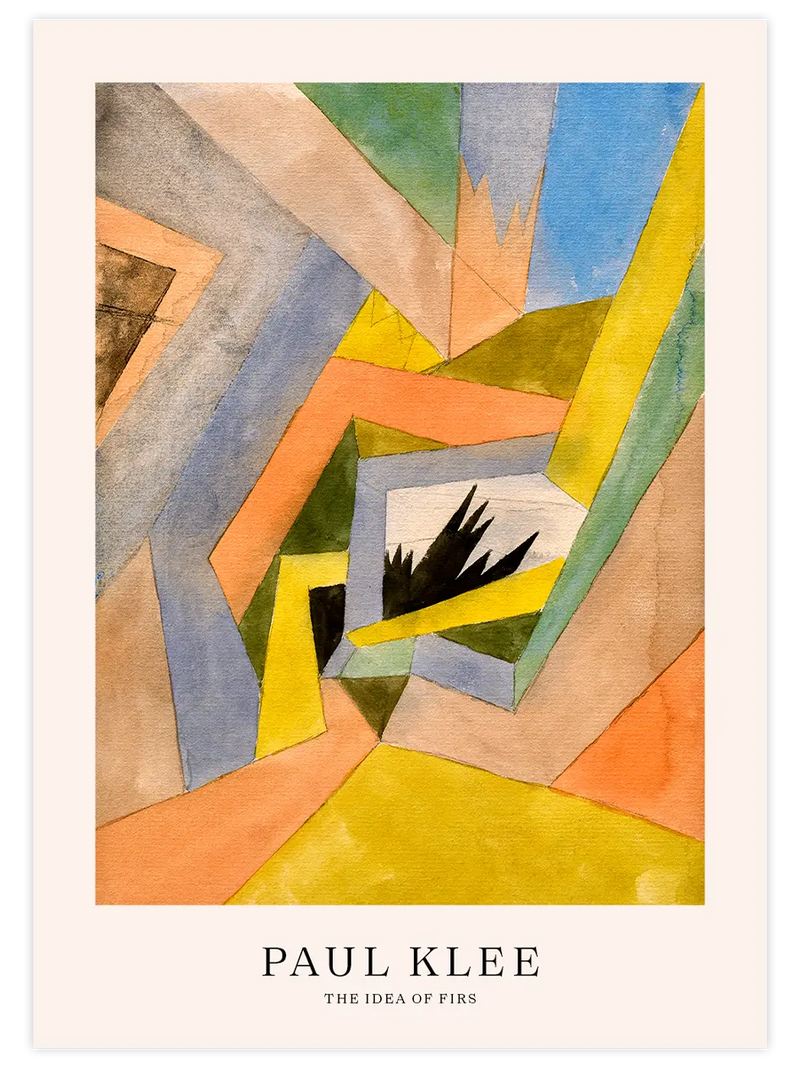Klee The Idea of Firs - Art Print Ünlü Ressamlar Poster