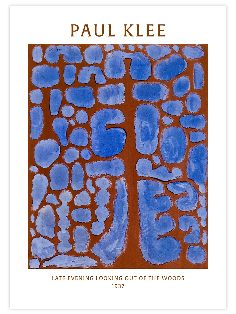 Klee Looking out of the Woods - Art Print Ünlü Ressamlar Poster