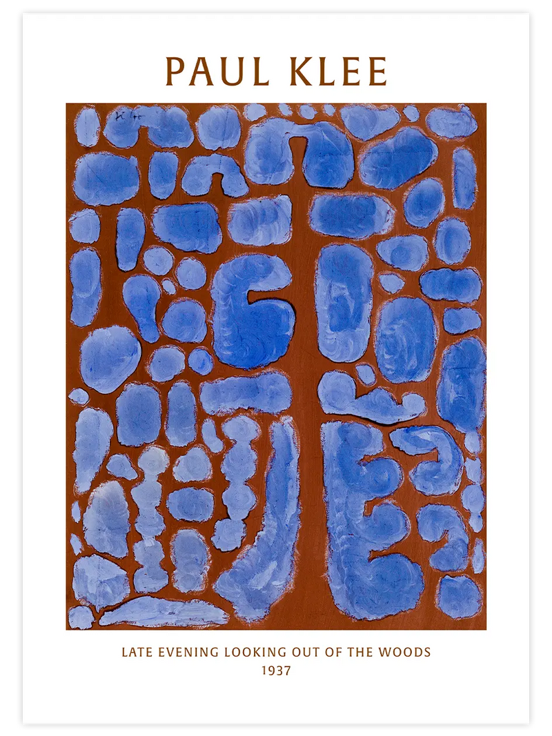 Klee Looking out of the Woods - Art Print Ünlü Ressamlar Poster