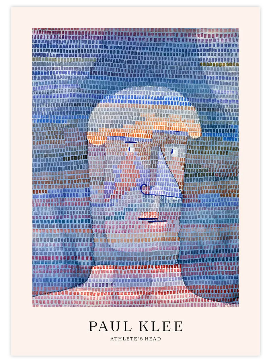 Klee Athlete's Head - Art Print Ünlü Ressamlar Poster