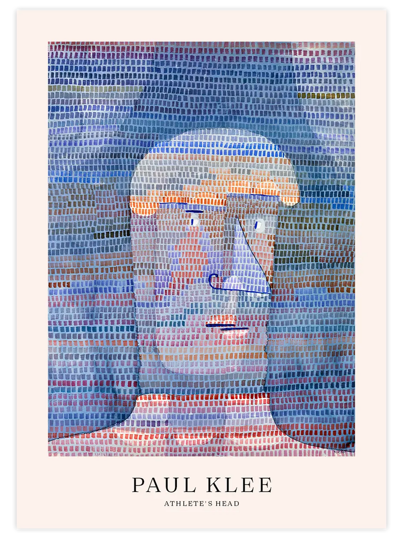 Klee Athlete's Head - Art Print Ünlü Ressamlar Poster