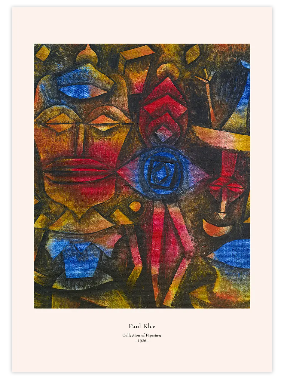 Klee Collection of Figurines - Art Print Ünlü Ressamlar Poster