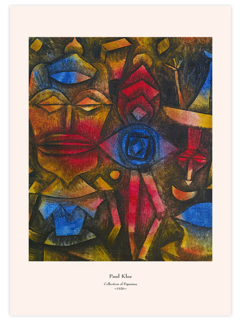 Klee Collection of Figurines - Art Print Ünlü Ressamlar Poster