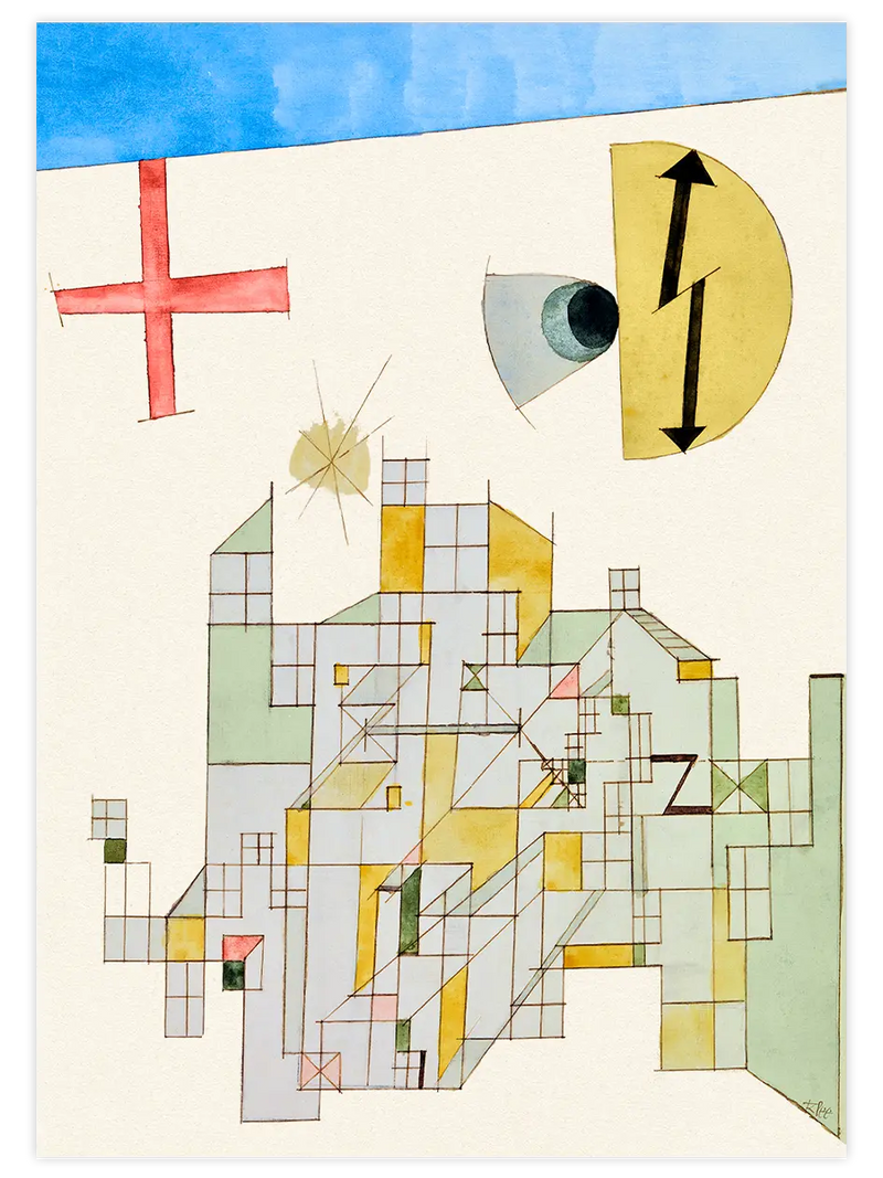 Klee House of the Z Company - Art Print Ünlü Ressamlar Poster