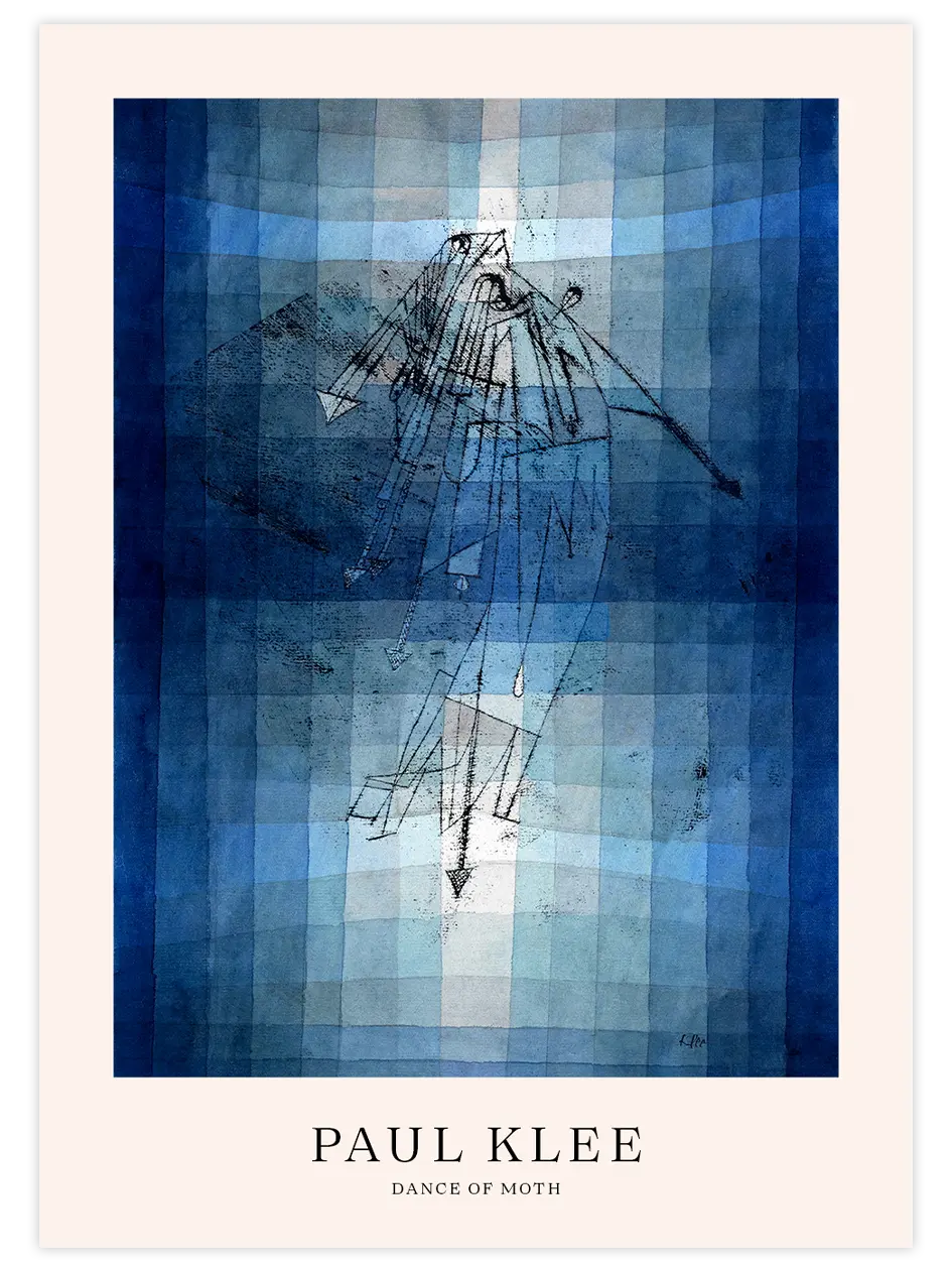 Klee Dance of Moth - Art Print Ünlü Ressamlar Poster