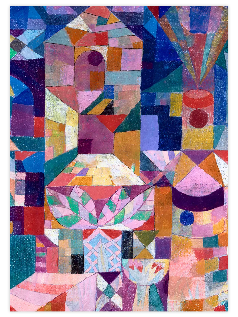 Klee Kale Bahçesi - Art Print Ünlü Ressamlar Poster