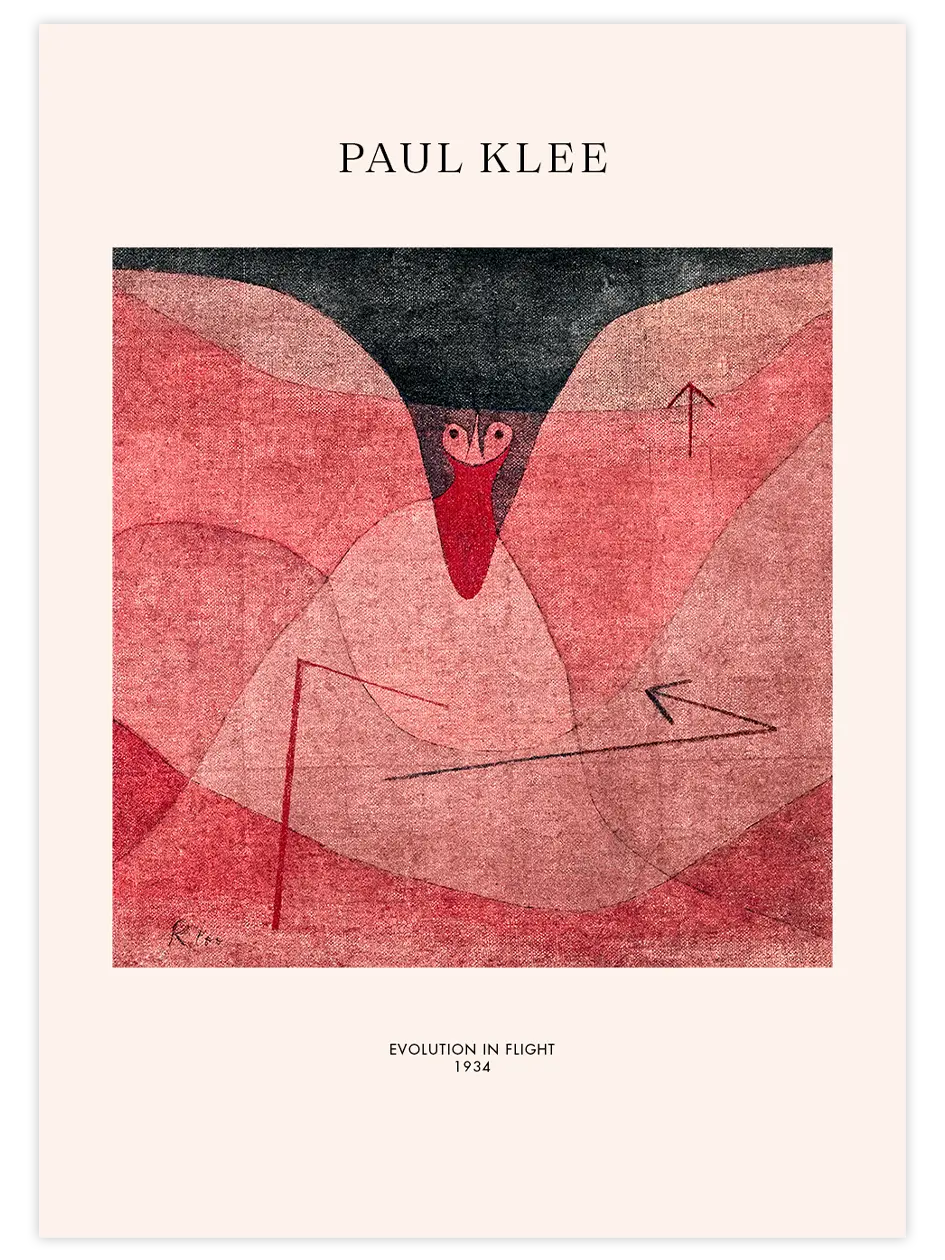 Klee Evolution in Flight - Art Print Ünlü Ressamlar Poster