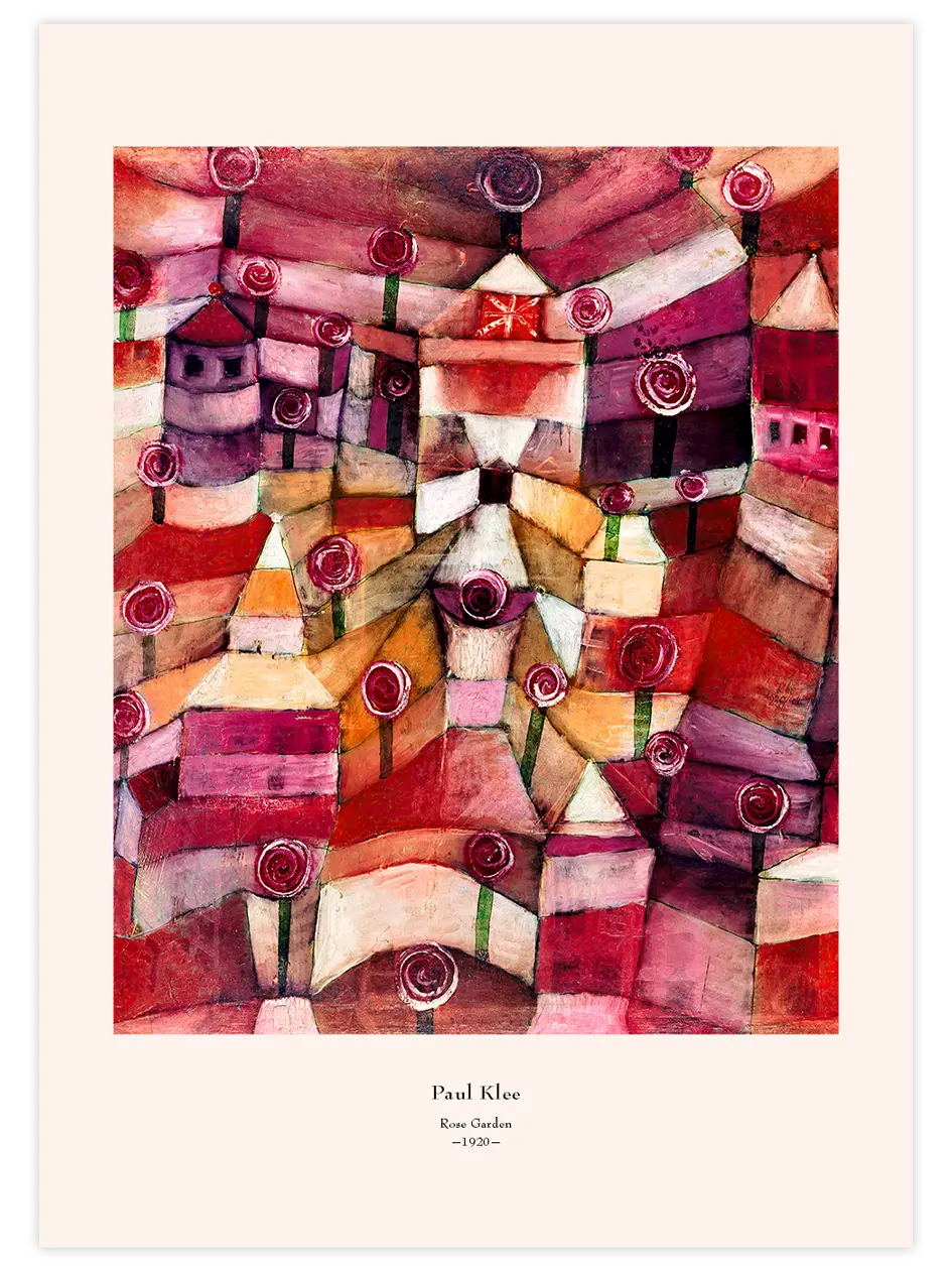 Klee Rose Garden - Art Print Ünlü Ressamlar Poster