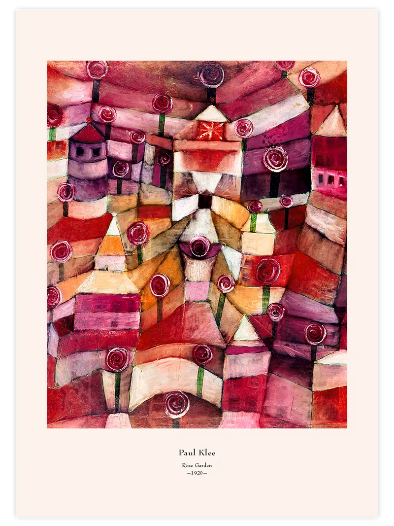 Klee Rose Garden - Art Print Ünlü Ressamlar Poster