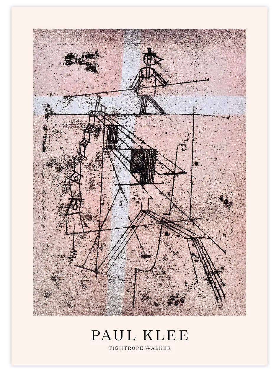 Klee Tightrope Walker - Art Print Ünlü Ressamlar Poster