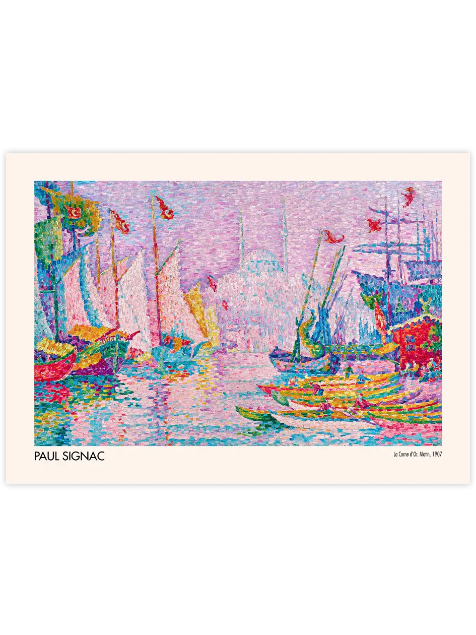İstanbul Haliç, Paul Signac - Art Print Ünlü Ressamlar Poster