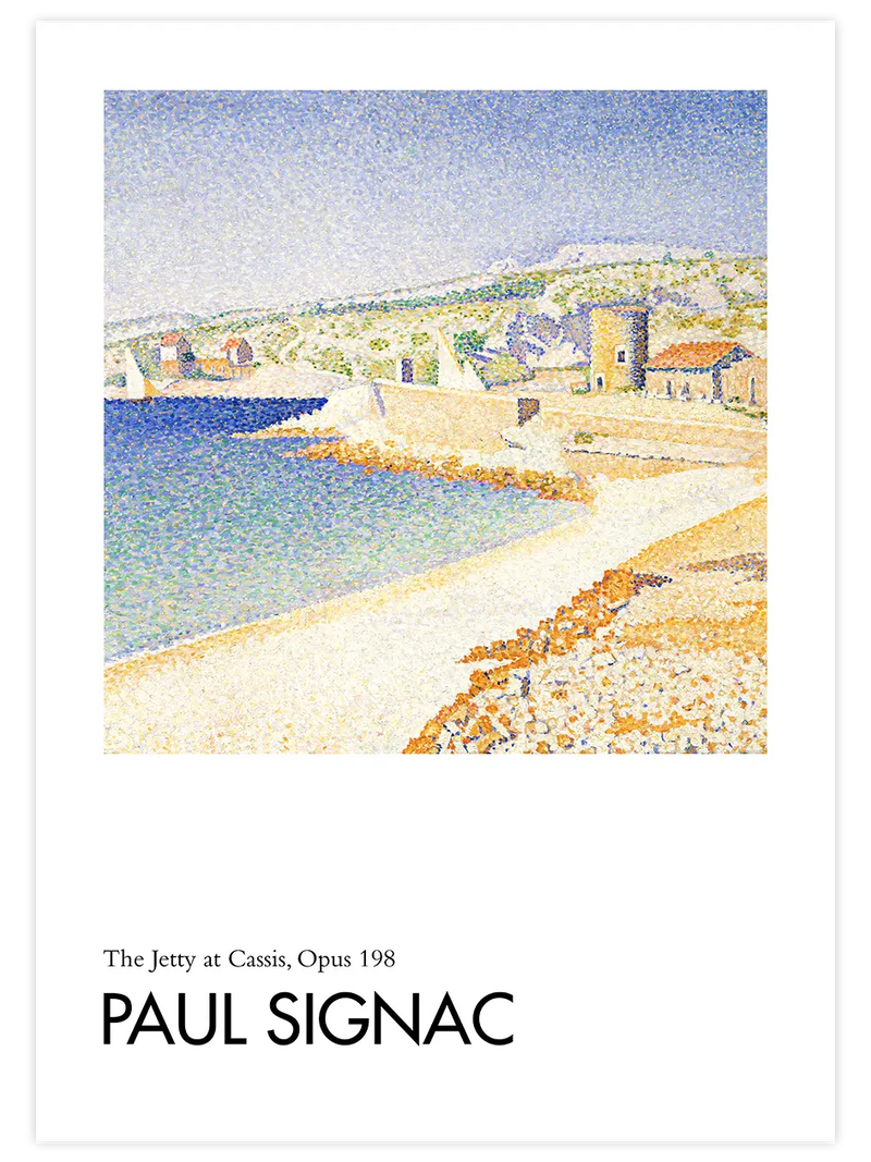 Paul Signac The Jetty At Cassis - Art Print Ünlü Ressamlar Poster