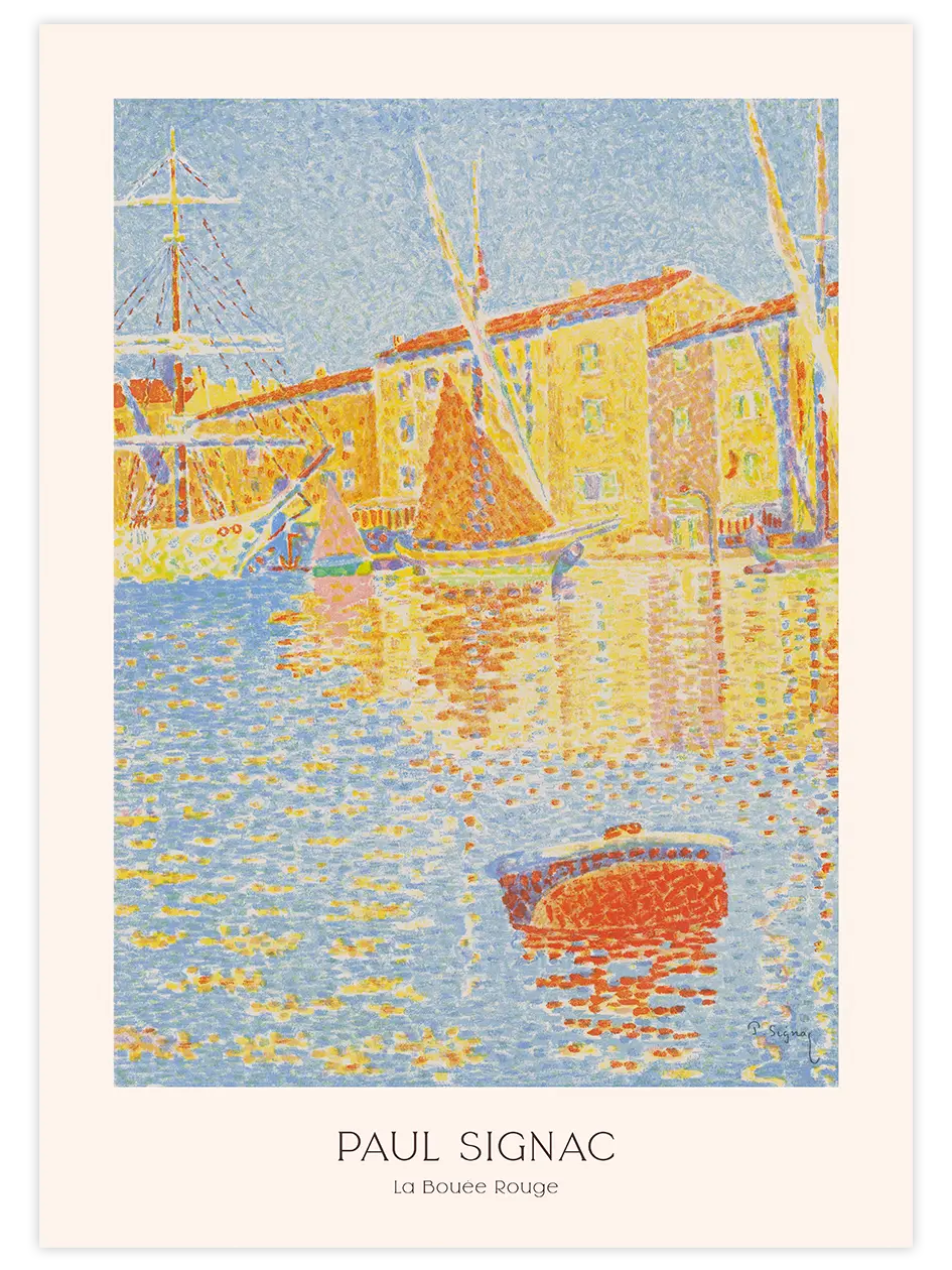 Paul Signac La Bouée Rouge - Art Print Ünlü Ressamlar Poster