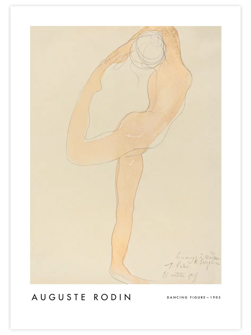 Rodin Dancing Figure - Art Print Ünlü Ressamlar Poster