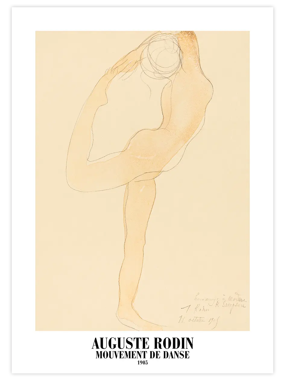 Rodin Dance Movement - Art Print