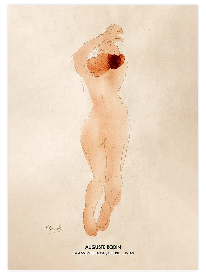 Rodin Caresse-Moi Donc Cheri - Art Print Ünlü Ressamlar Poster