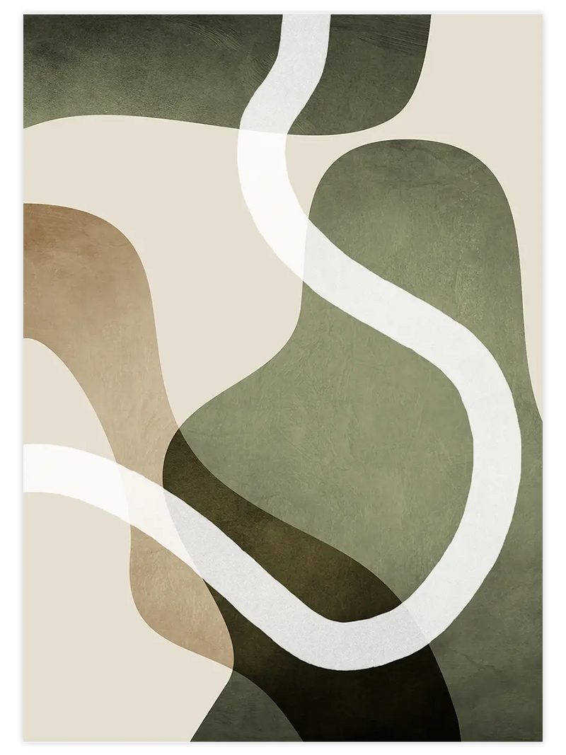 Flows 2 - Art Print Sanatsal Poster